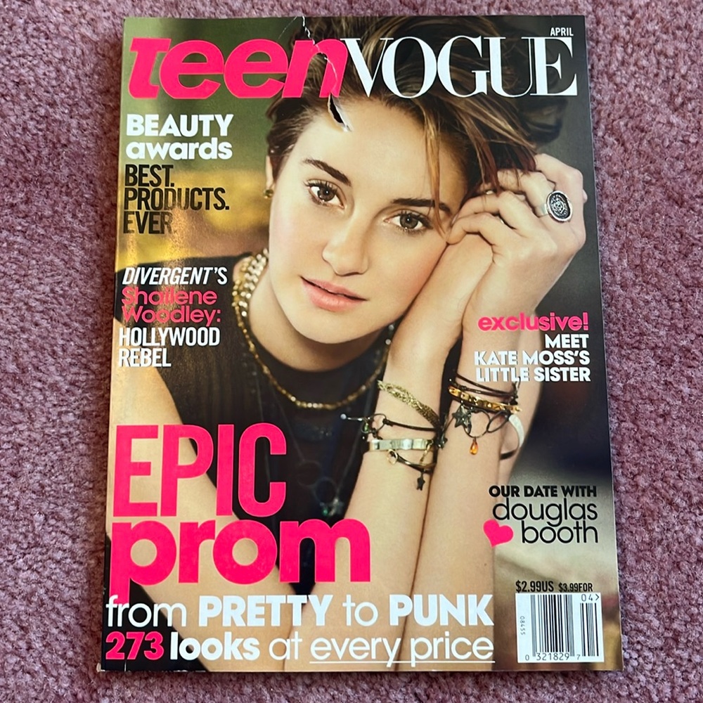 2013 Teen Vogue Magazine April 2014 Magazine Y2K